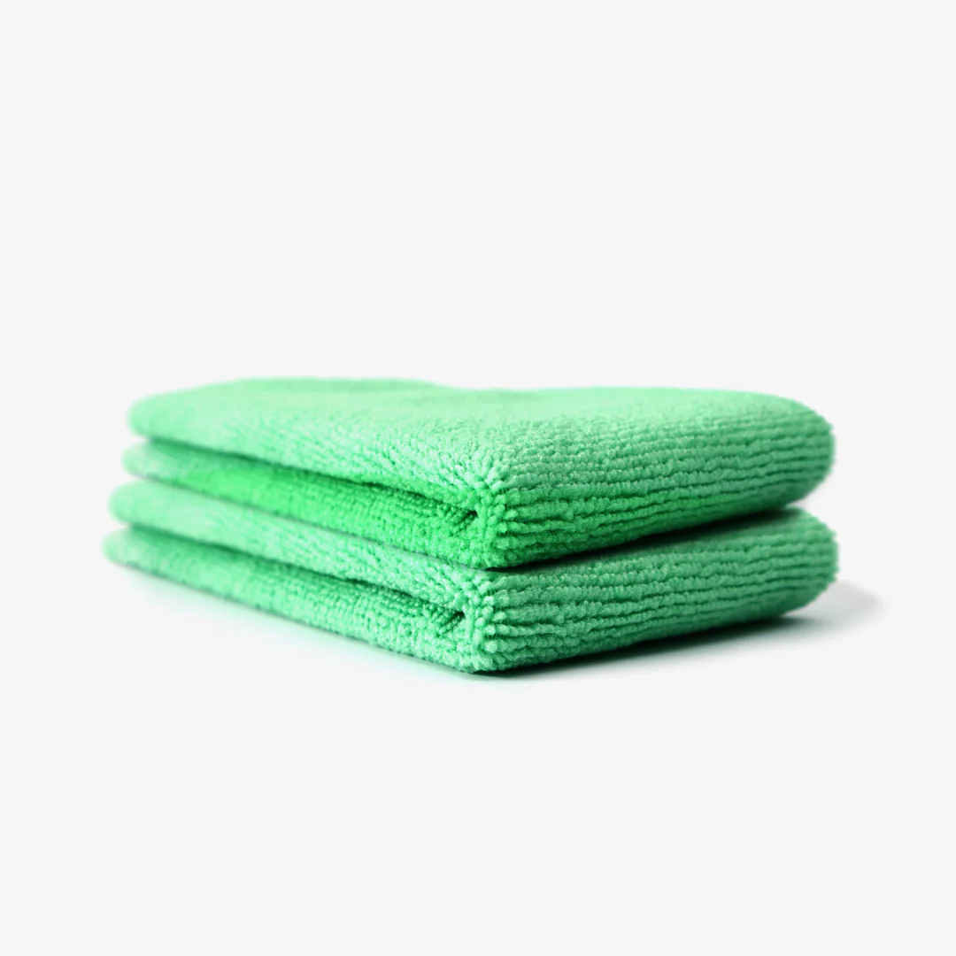 Chiffons microfibres vert x2